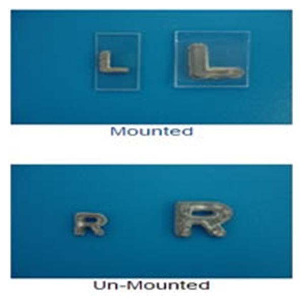Wolf X-Ray Marker Letter "R" Elite For X-Ray Cassette Right 1/2" Ea - 50136