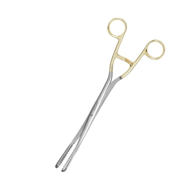Medgyn Products Inc Forcep Ovum Bierer 11" Oval/16Mm Jaw Cross Serrated Slight Curve Ratchet Ea - 31132