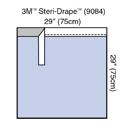 3M Steri-Drape Surgical Drape Towel Drape 29 W X 29 L Inch Sterile - 9084