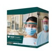 Tidi Products TIDIShield Assemble €˜N Go Face Shield with Dispenser One Size Fits Most Full Length Antifog Disposable NonSterile - 2209