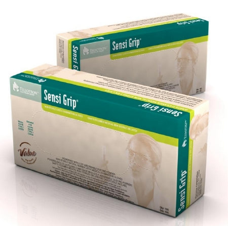Dynarex Sensi Grip Exam Glove X-Large NonSterile Latex Standard Cuff Length Bisque Ivory Not Chemo Approved - 6715