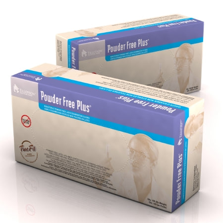 Dynarex AccuTouch Exam Glove X-Small NonSterile Latex Standard Cuff Length Bisque Ivory Not Chemo Approved - 6621