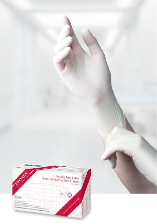Tronex Healthcare Industries 3110 Series Exam Glove Medium NonSterile Latex Standard Cuff Length Fully Textured Natural Not Chemo Approved - 3110-20