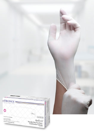 Tronex Healthcare Industries SynTech Exam Glove Small NonSterile Stretch Vinyl Standard Cuff Length Smooth Ivory Not Chemo Approved - 8700-10