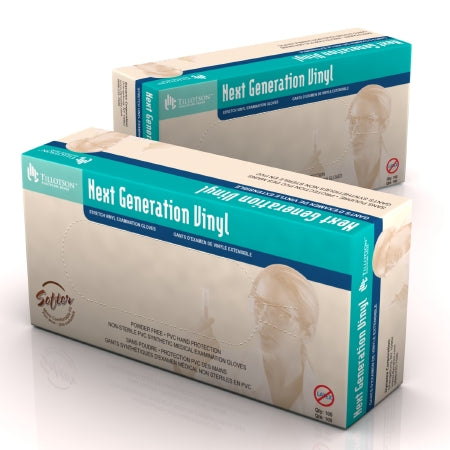 Next Generation Vinyl - Exam Glove Small NonSterile Stretch Vinyl Standard Cuff Length Smooth Ivory Not Chemo Approved - 6822