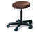 Hausmann Industries - Air Lift Stool Pneumatic Height Adjustment / Hand Operated 5 Casters Forest Green - 2113-V21