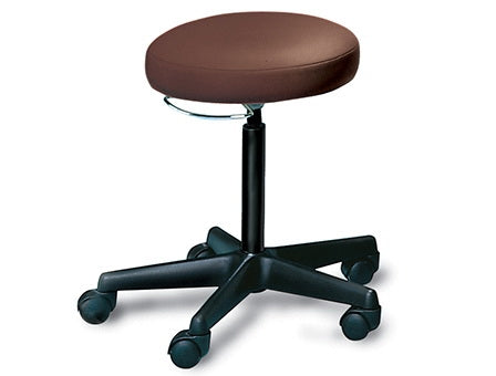 Hausmann Industries Air Lift Stool Pneumatic Height Adjustment / Hand Operated 5 Casters Forest Green - 2113-723