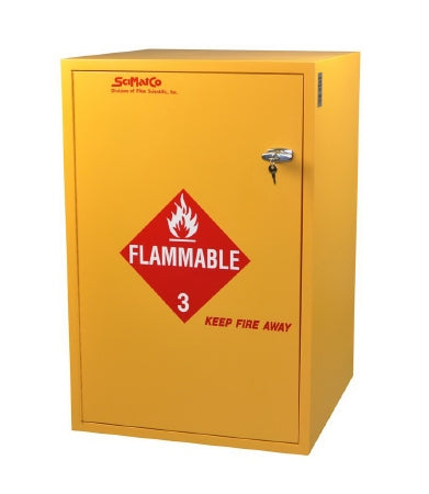 Fisher Scientific Flammable Safety Cabinet Bench Mounted Plywood 1 Shelf 2-Keyed, With Metal Lock - 19139851