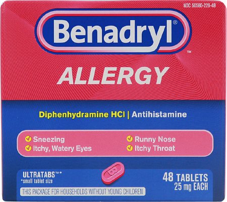 Benadryl - Itch Relief 25 mg Strength Tablet 48 per Box Box - 10312547171363