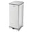 Rubbermaid Can Trash Defenders Ss 24Gal Step-On Pedal Flat Lid Silver Square Each - FGST24SSPL