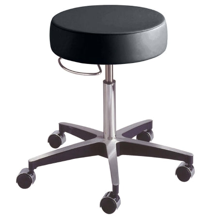 Century Series - Exam Stool Backless Pneumatic Height Adjustment 5 Casters Black - 11001
