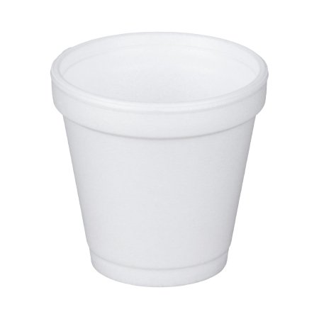 Dart - Drinking Cup 4 oz. White Styrofoam Disposable - 4J4