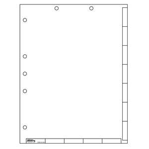 Tabbies Tabs-U-Create Index Tabs & Divider Sheets - 11" H x 8-1/2" W, - 50 per Pack - 40200