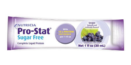Medical Nutrition USA Pro-Stat Sugar-Free Protein Supplement Grape Flavor 1 oz. Individual Packet Ready to Use - 50464-U