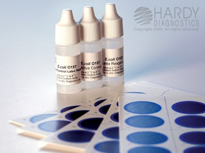 E. coliPRO O157 - Rapid Test Kit Latex Agglutination Test E. Coli O157 Bacteria Colony Sample 50 Tests - Hardy Diagnostics - PL070HD