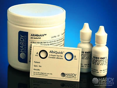 AlbiQuick - Rapid Test Kit Microbial Identification Candida Albicans Culture Sample 25 Tests - Hardy Diagnostics - Z121
