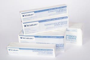 Venture - Nonwoven Sponge Nonwoven 4-Ply 2 X 2 Inch Square NonSterile - 912022