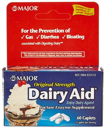 Major - Dietary Supplement Lactase Enzyme 3000 IU Strength Capsule 60 per Bottle - 00904522452