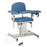 Power Series - Power Blood Drawing Chair Single Adjustable Flip Up Armrest Royal Blue - 6341-3RB