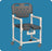 Elite - Shower Chair Fixed Arm PVC Frame With Backrest 21 Inch Seat Width - ELT817G