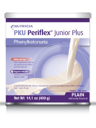 Nutricia North America Periflex Junior Plus PKU Oral Supplement Plain Flavor 14.1 oz. Can Powder - 89477