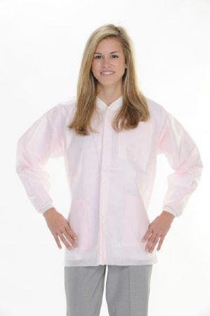 Valumax International Lab Jacket Valumax Extra-Safe Light Pink X-Small Hip Length Limited Reuse - 3630LPXS