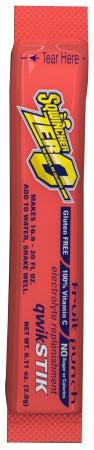 R3 Safety Sqwincher Quik Stik Zero Electrolyte Replenishment Drink Mix Fruit Punch Flavor 10 oz. - 33170146