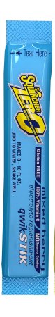Sqwincher Quik Stik Zero - Electrolyte Replenishment Drink Mix Mixed Berry Flavor 10 oz. - 33171201