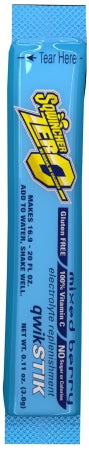 R3 Safety Sqwincher Quik Stik Zero Electrolyte Replenishment Drink Mix Mixed Berry Flavor 10 oz. - 33171201