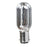 Bulbtronics Incandescent Lamp 1 dia. X 2.5 Inch, 30 W, T8 Shape, BA15D/DC Bayonet Base, 300L Lumens, 200 Hours Life, CC2V Filament, 1/2 Clear 1/2 Silver Finish, 115/125 V - 10766