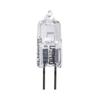 Bulbtronics Halogen Lamp 20 W, T2 3/4 Shape, GG4/2-Pin Base, 450L Lumens, 100 Hours Life, 6 V, 3200K Kelvin, Universal Burning Position, 0.77 Inch LCL, Single Ended, C6/Single Coil Transverse Filament - 1507