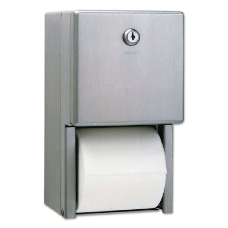 Lagasse ClassicSeries Toilet Tissue Dispenser Satin Finish Stainless Steel Manual Pull Double Roll Surface Mount - BOB2888