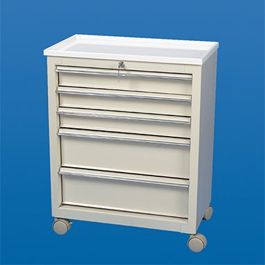 Health Care Logistics - Bedside Cart 13-1/4 X 24-1/2 X 29 Inch Ivory 2-3/4, 6-1/4 Inch Drawer - 5251-01