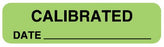 United Ad Label - Pre-Printed Label Advisory Label Light Green Paper CALIBRATED DATE_____ Quality Control Label 5/16 X 1-1/4 Inch - ULBE117