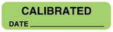 United Ad Label Pre-Printed Label Communication Fill In CALIBRATED DATE_____ Light Green 5/16 X 1-1/4 Inch - ULBE117