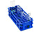 Bel-Art Products No-Wire Test Tube Rack 60 Place 16 mm Tube Size Blue - 18747-0001