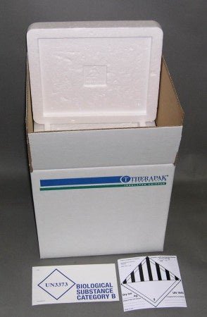 Therapak - Insulated Shipper 9 X 10 X 12 Inch For Transporting Biological Substance Category B Specimens - 37909