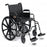 Traveler HD Heavy Duty - Bariatric Wheelchair Dual Axle Full Length Arm Fixed Footrest Black Upholstery 24 Inch Seat Width Adult 500 lbs. Weight Capacity - 3G020500