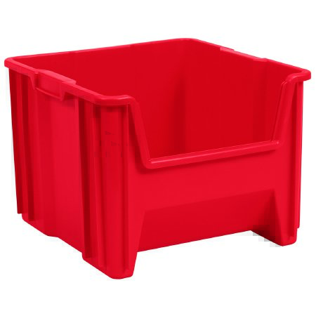 Stak-N-Store - Stackable Storage Bin Red Plastic 12-1/2 X 16-1/2 X 17-1/2 Inch - 13018RED