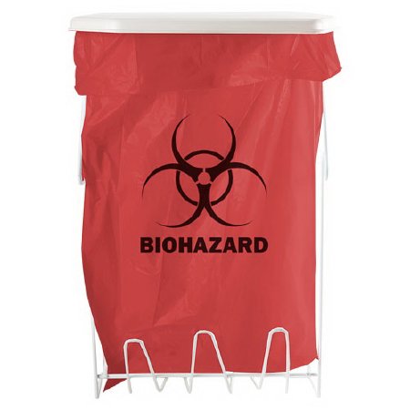 Bowman Manufacturing Bowman Biohazard Bag Holder BOWMAN White Plastic 5 gal. Wall Mount - W-005