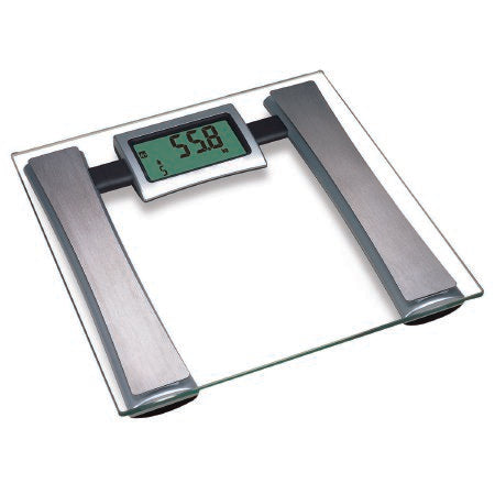 Baseline - Body Anylizer Scale Stand On Digital Display 330 lbs. Glass - 12-1190