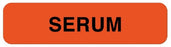 United Ad Label Pre-Printed Label Anesthesia Label SERUM Fluorescent Red 5/16 X 1-1/4 Inch - ULTI103