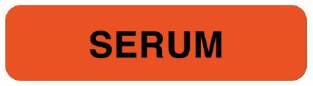 UAL - Drug Label Anesthesia Label Serum Red 5/16 X 1-1/4 Inch - ULTI103