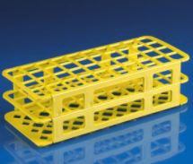 Globe Scientific RACK TEST TUBE 20MM 40PL YLW YELLOW - 456606