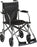 Drive Medical Travelite Transport Chair Aluminum Frame 250 lbs. Weight Capacity Desk Length / Flip Back / Padded Arm Gum Metal - TC005GY