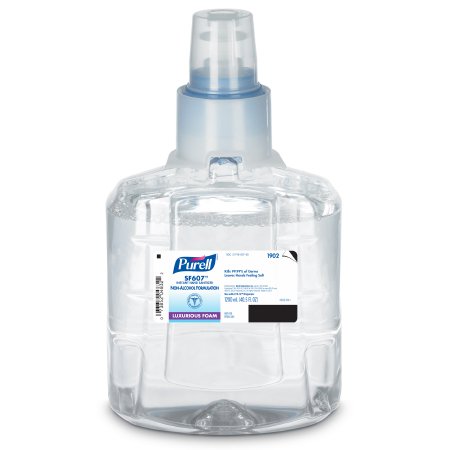 Purell SF607 - Alcohol-Free Hand Sanitizer 1,200 mL BZK (Benzalkonium Chloride) Foaming Dispenser Refill Bottle - 1902-02