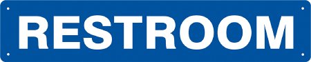 Medical Safety Systems - Door Sign Facility Rest Room - 815-07466323