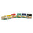 Fabrication Enterprises CanDo Exercise Resistance Band Set Yellow / Red / Green / Blue / Black 5 Inch X 6 Yard X-Light to X-Heavy Resistance - 1358247