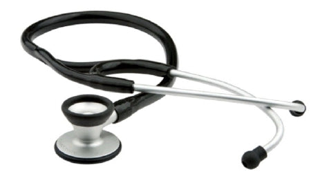 American Diagnostic Corp Adscope 606 Cardiology Stethoscope Black 1-Tube 19 Inch Tube Double Sided Chestpiece - 606BK