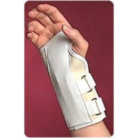 Scott Specialties Cockup Splint Canvas Left Hand White Small - 3957 WHI SML